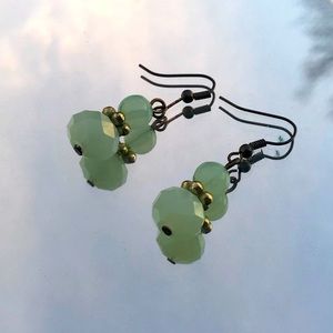 Mint green earrings 🦋